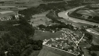Aerial photograph: Scheuerhof near Raitenhaslach in the year 1960 