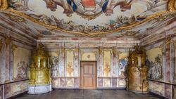 Das kunsthistorisch wertvolle Papstzimmer im ehem. Kloster Raitenhaslach
